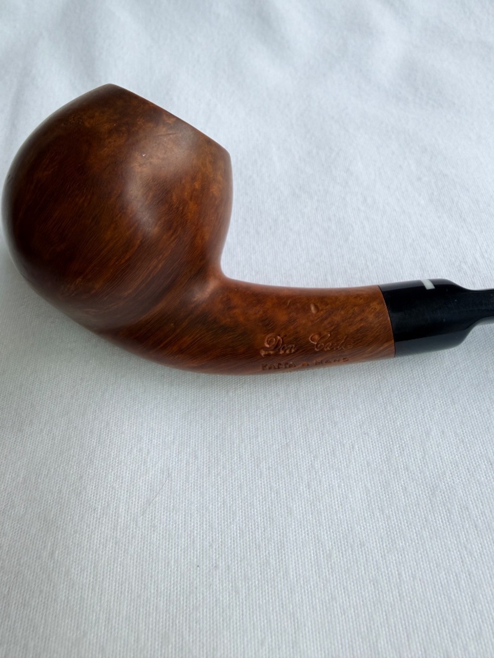 DON CARLOS "Fatta A Mano" 1-Note Smooth Artisan Briar Pipe – Bent Brandy - Picture 2 of 7